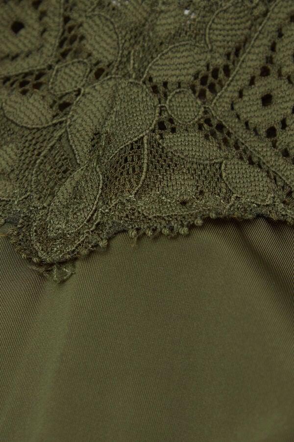 Intimissimi Brasileña de Encaje y Microfibra Estilo de los Años 80 Oferta especial de fábrica