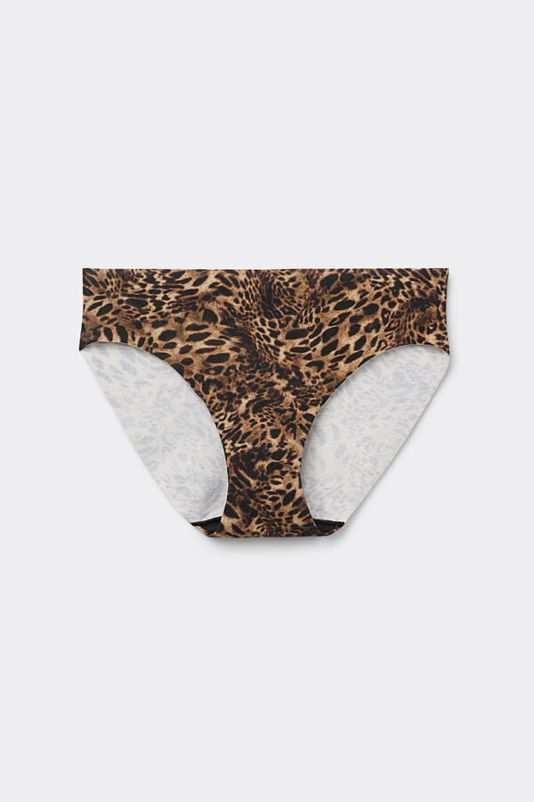 Intimissimi Braguita de Algodón Sin Costuras Estampado Animal Always Glamorous Liquidación
