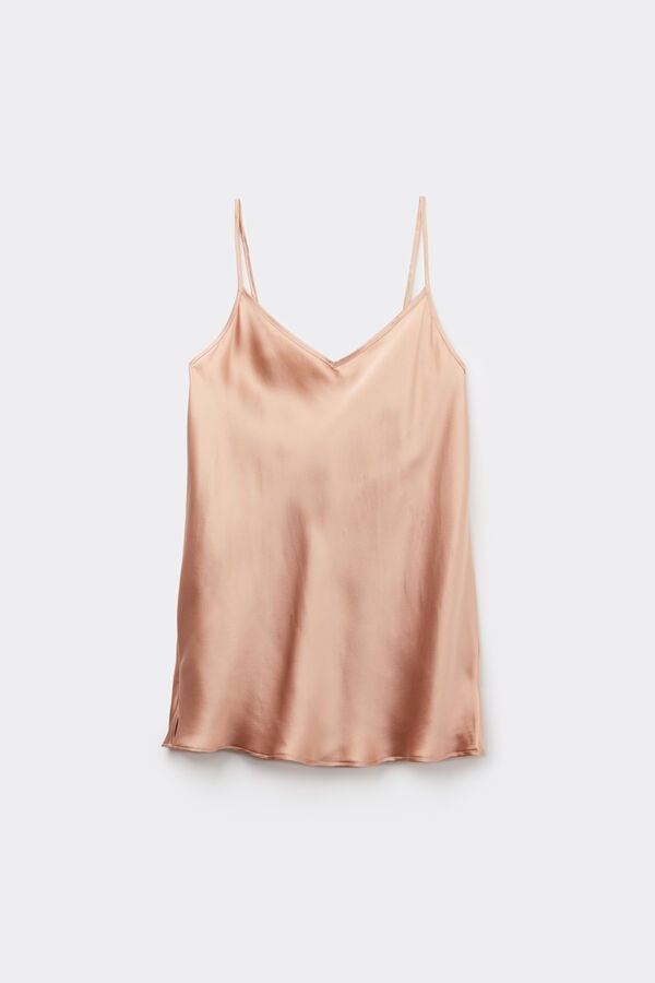 Intimissimi Top de Raso de Seda con Escote de Pico Última moda