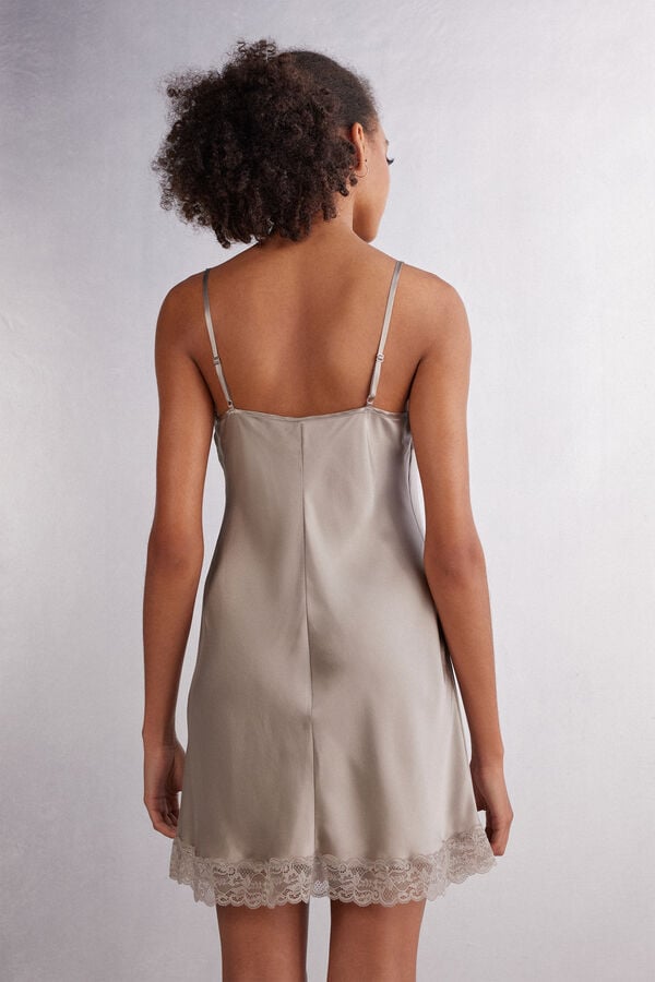 Intimissimi Enagua de Seda y Aplicaciones de Encaje Ofertas de temporada