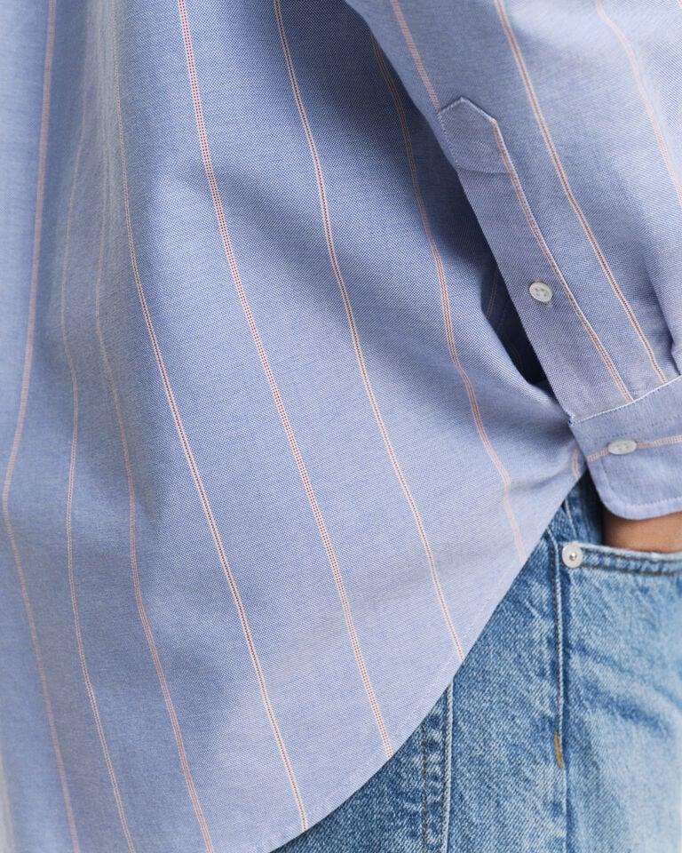 Gant Camisa Oxford Relaxed Fit Heritage a rayas Tienda de fábrica