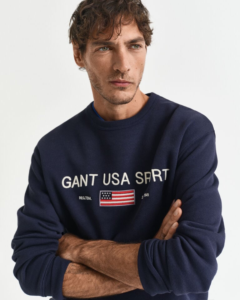 Gant Sudadera de cuello redondo Graphic Última moda