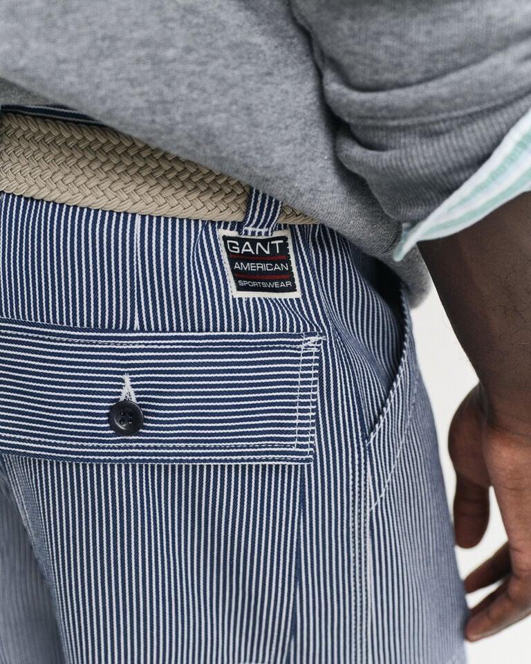 Gant Vaqueros Relaxed Fit a rayas Hickory Descuento por venta flash