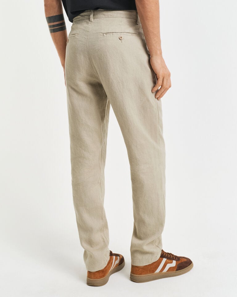 Gant Pantalones Relaxed Fit de lino con cordón ajustable Los más vendidos