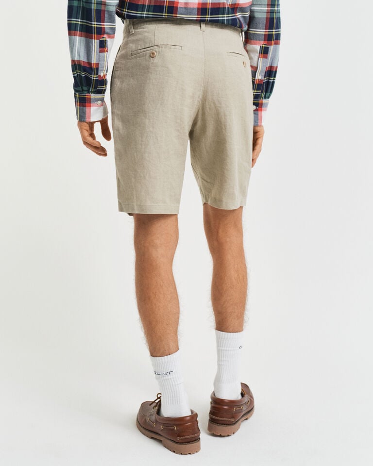 Gant Pantalones cortos Relaxed Fit de lino con cordón ajustable Descuento