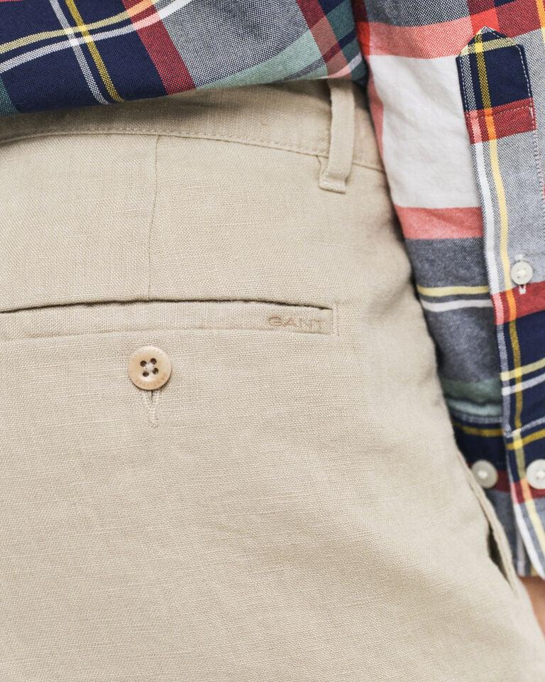 Gant Pantalones cortos Relaxed Fit de lino con cordón ajustable Descuento