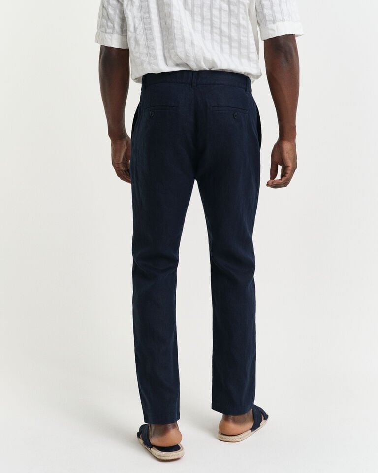 Gant Pantalones Relaxed Fit de lino con cordón ajustable Envío gratis