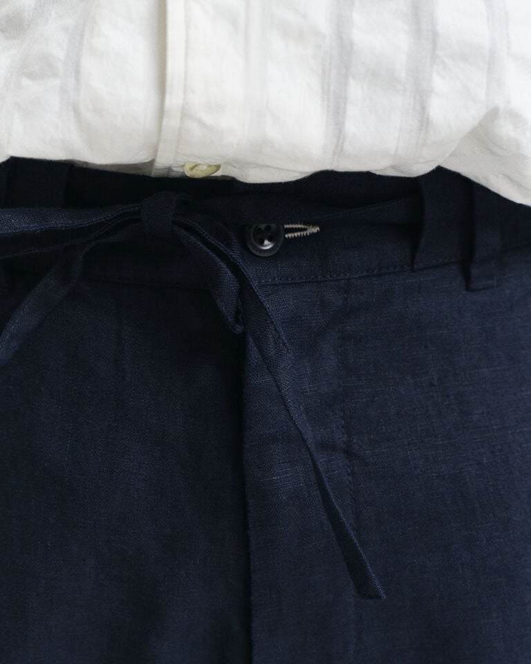 Gant Pantalones Relaxed Fit de lino con cordón ajustable Envío gratis