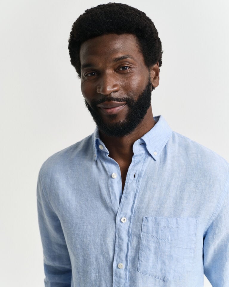 Gant Camisa Regular Fit de lino Oferta especial