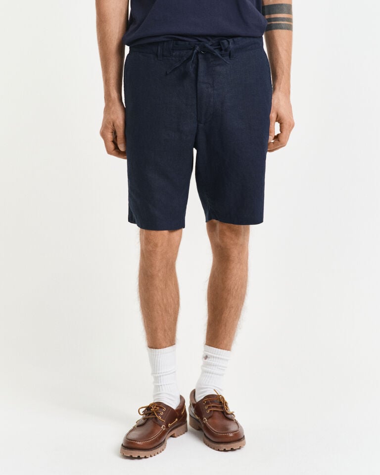 Gant Pantalones cortos Relaxed Fit de lino con cordón ajustable Últimos 2 días