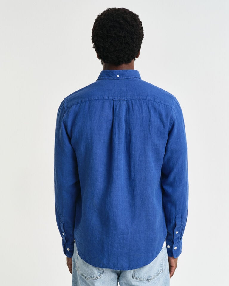 Gant Camisa Regular Fit de lino teñido en prenda Oferta especial de fábrica