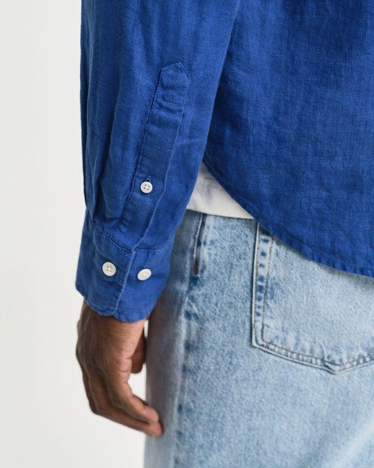 Gant Camisa Regular Fit de lino teñido en prenda Oferta especial de fábrica