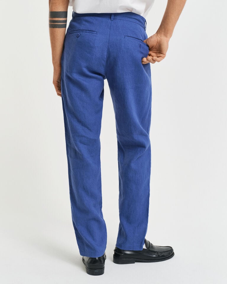 Gant Pantalones Relaxed Fit de lino con cordón ajustable Promoción trimestral