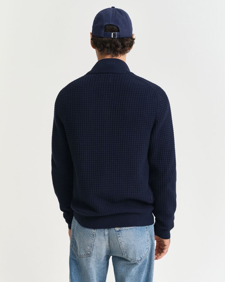 Gant Cárdigan de algodón con cremallera y textura Ahorra y exporta
