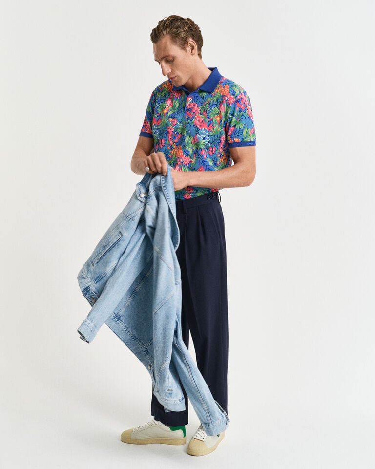 Gant Polo con estampado tropical multicolor Precios de Black Friday