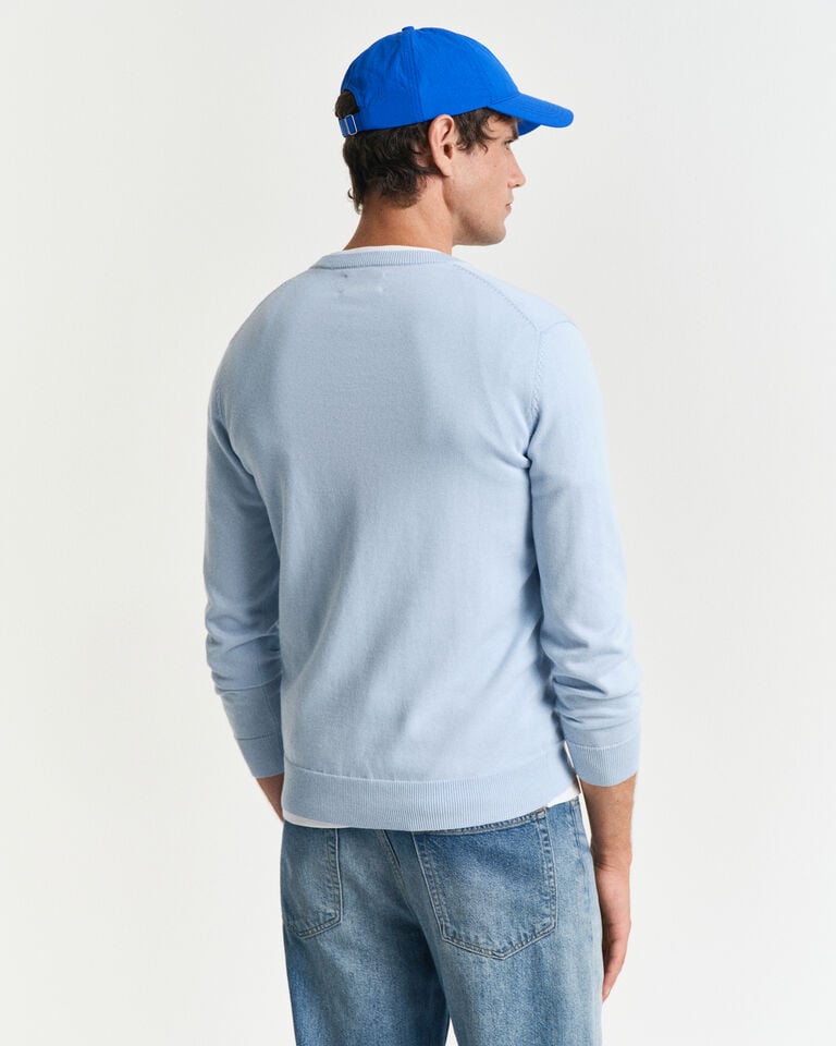 Gant Jersey clásico de algodón con cuello de pico En oferta