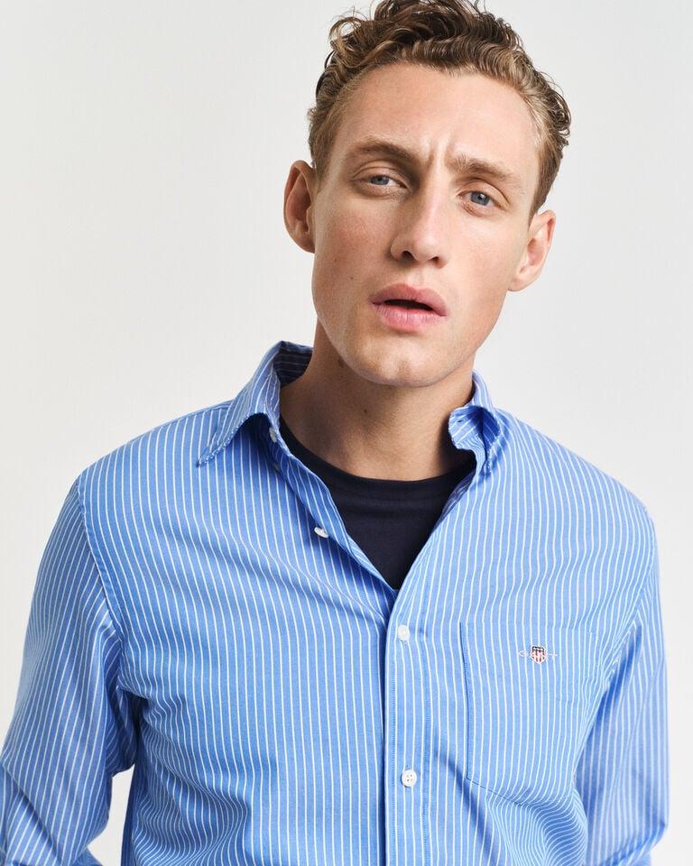 Gant Camisa de popelina clásica de rayas Regular Fit Outlet