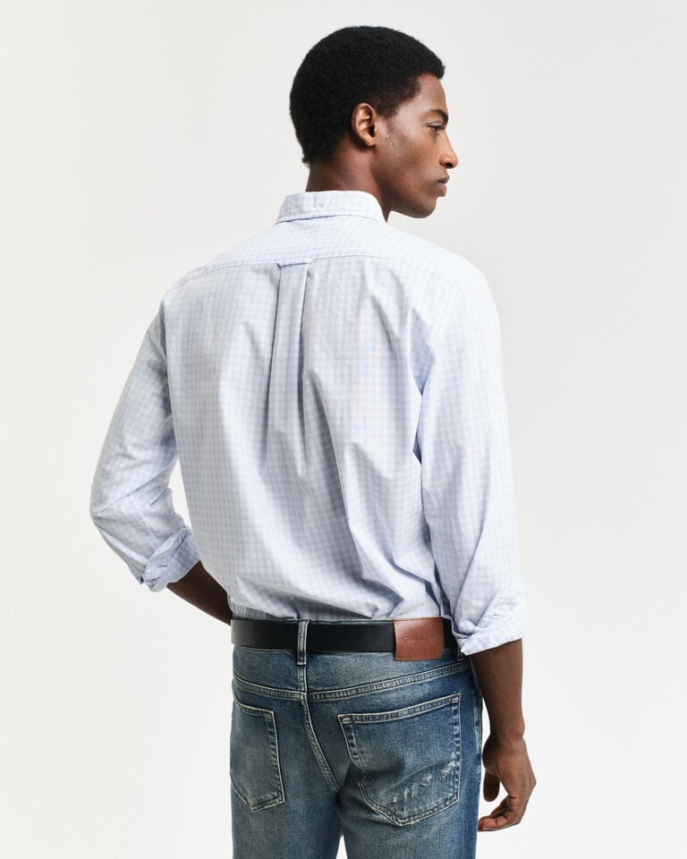 Gant Camisa de popelina clásica de cuadros Vichy Regular Fit En oferta