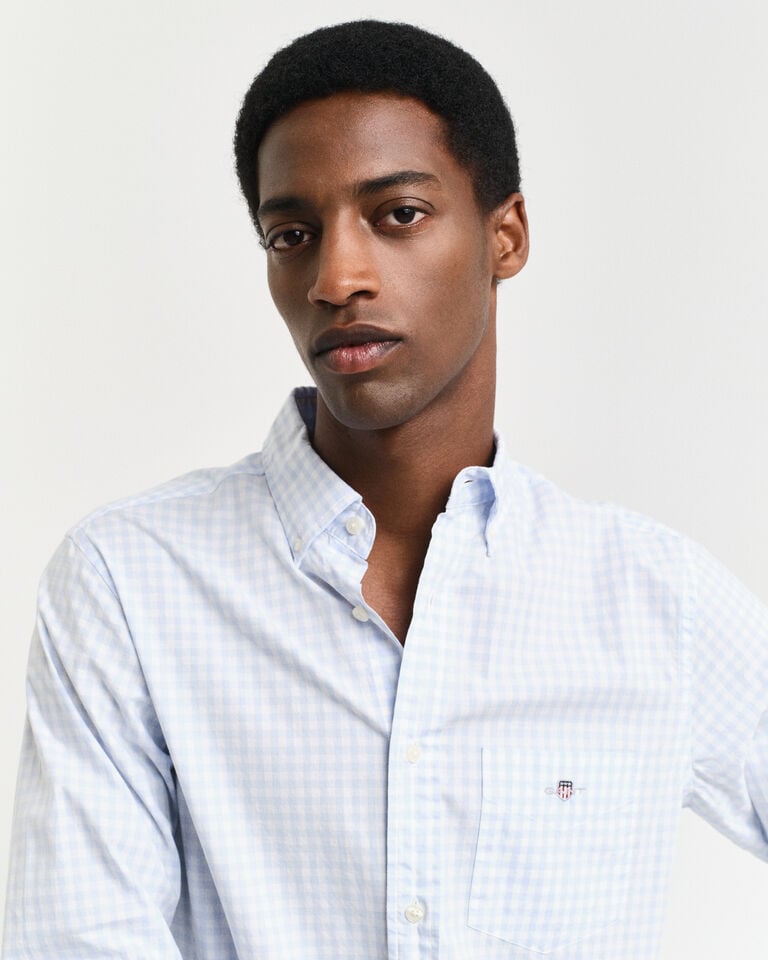 Gant Camisa de popelina clásica de cuadros Vichy Regular Fit En oferta