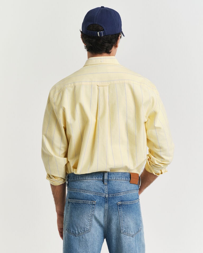 Gant Camisa Oxford Relaxed Fit Heritage a rayas Liquidación