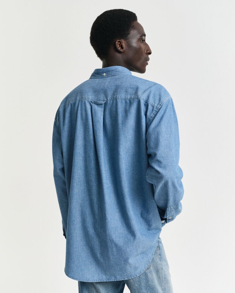 Gant Camisa Relaxed Fit de cambray Rebajas online