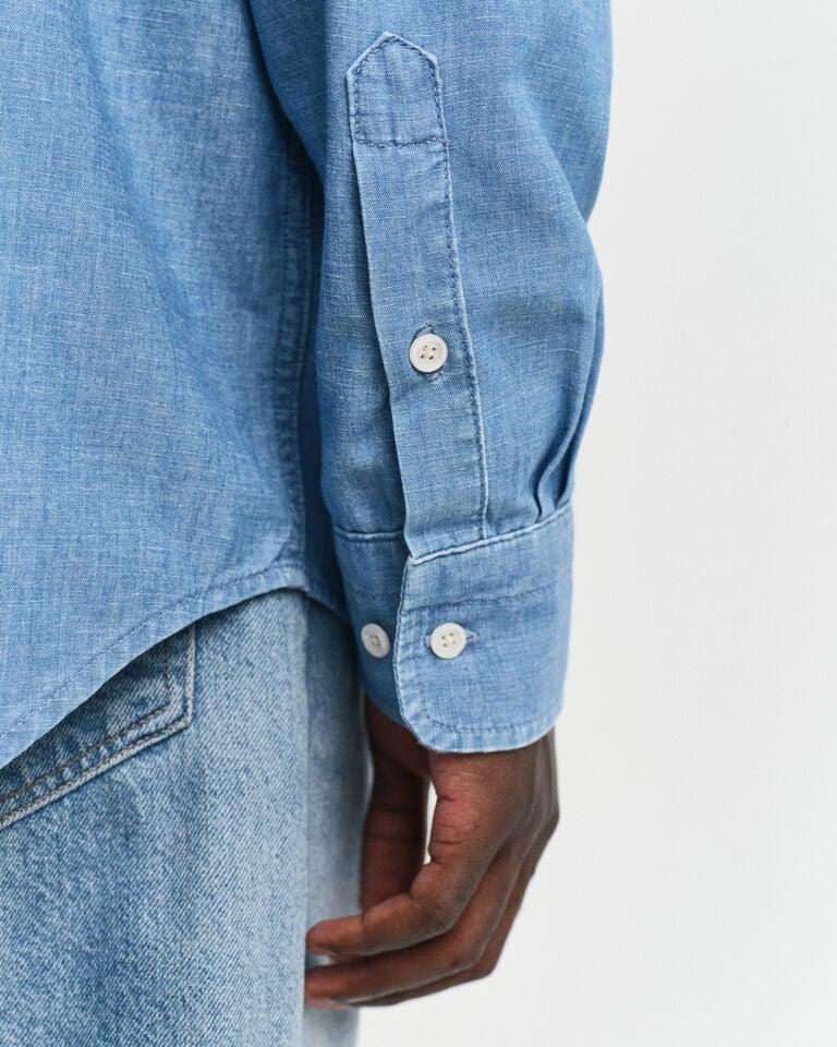 Gant Camisa Relaxed Fit de cambray Rebajas online