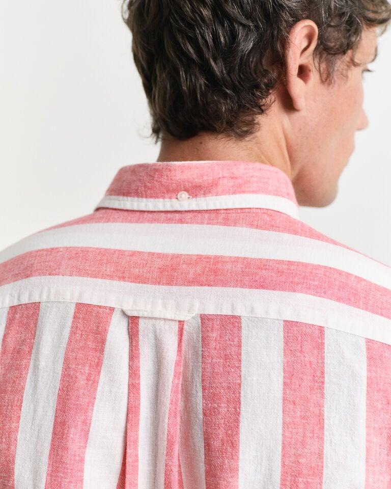 Gant Camisa Regular Fit de lino y algodón a rayas llamativas Envío gratis