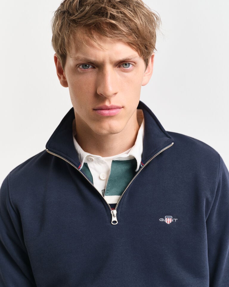 Gant Sudadera Shield con media cremallera Oferta especial de fábrica