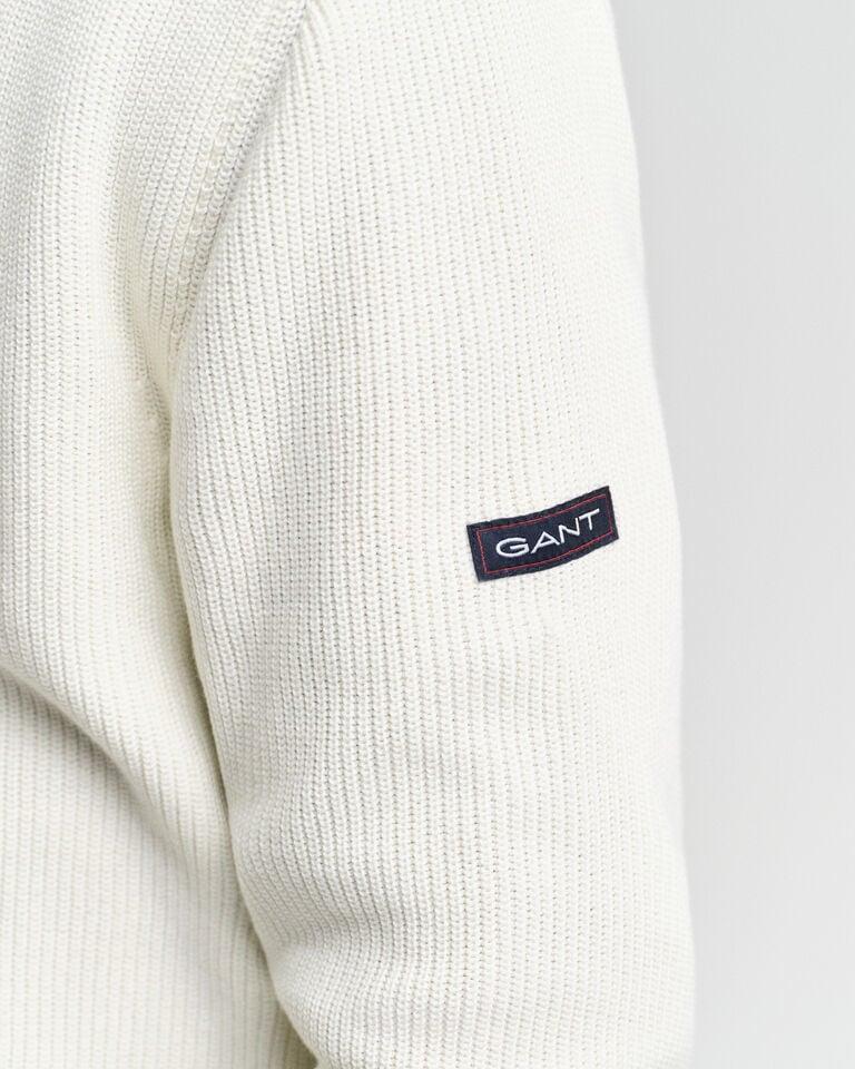 Gant Jersey con media cremallera de algodón acanalado Grandes descuentos
