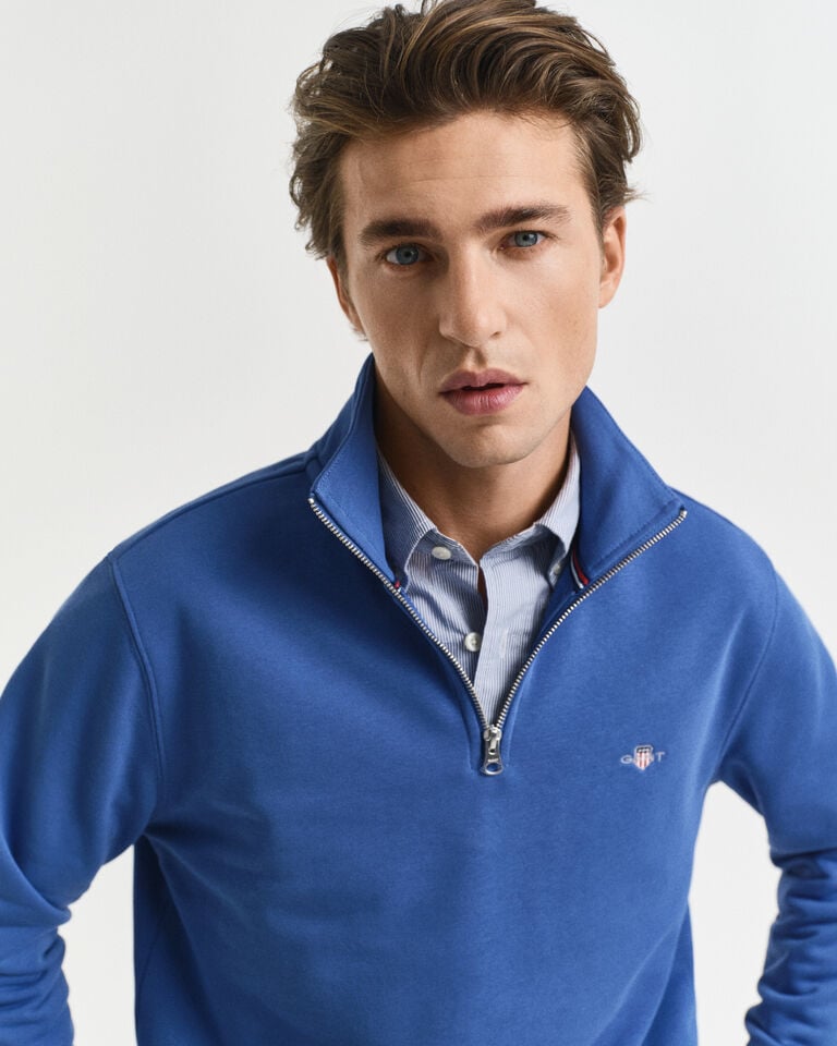 Gant Sudadera Shield con media cremallera Tienda de fábrica