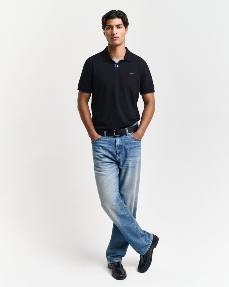 Gant Polo de piqué en contraste Outlet online