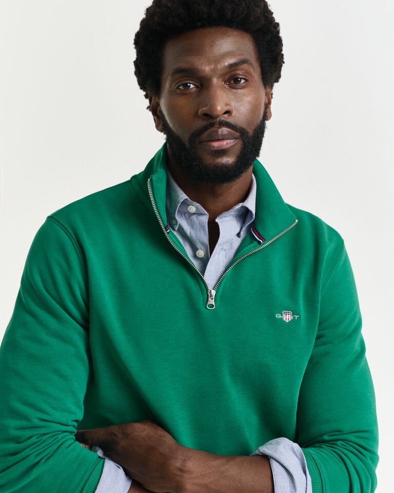 Gant Sudadera Shield con media cremallera Grandes descuentos