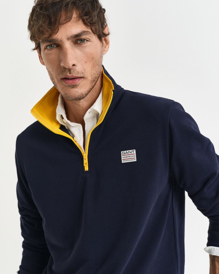 Gant Sudadera con media cremallera en contraste Envío internacional gratuito