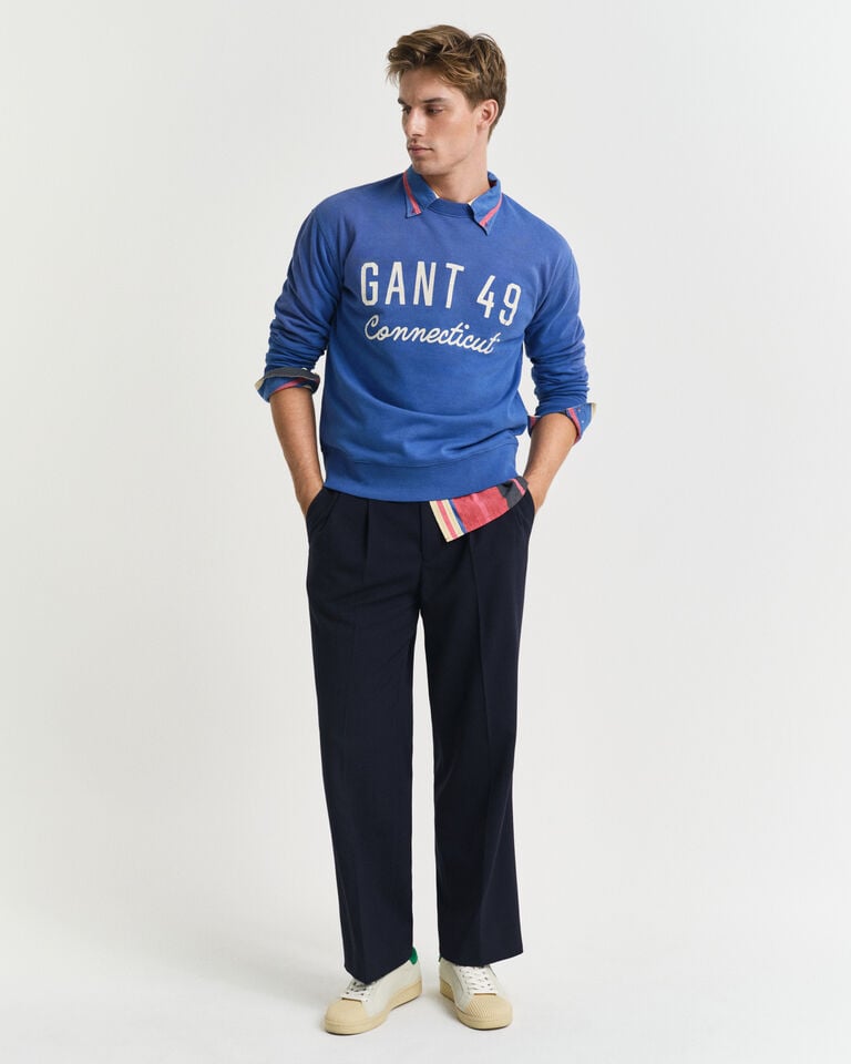 Gant Sudadera de cuello redondo Varsity Worn Graphic Descuentos del mes