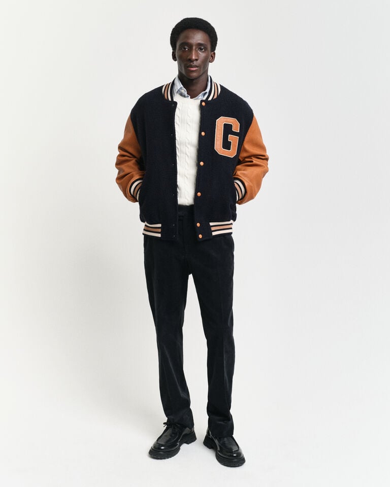 Gant Jersey de cuello redondo y punto de ochos en algodón Oferta exclusiva