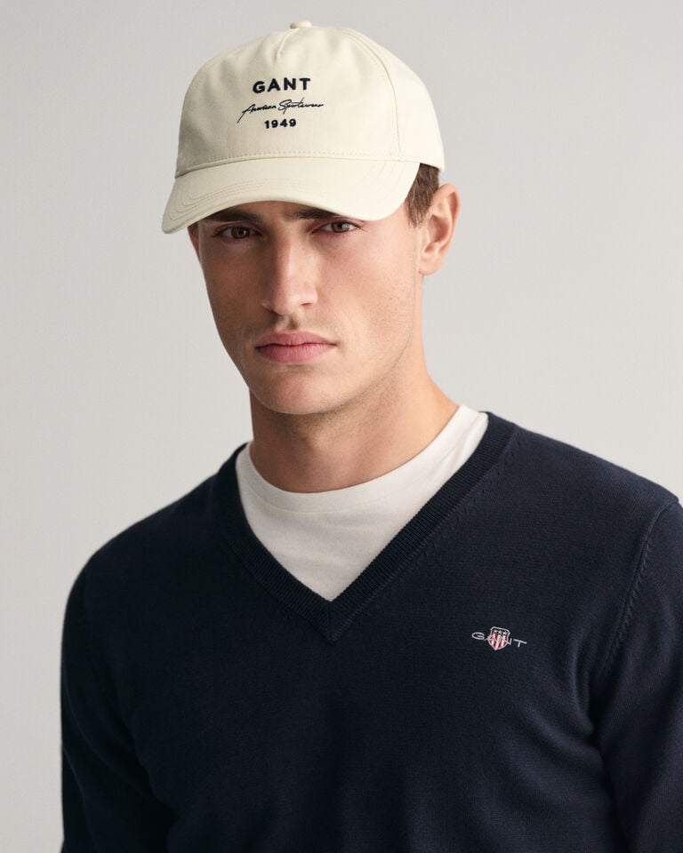 Gant Jersey clásico de algodón con cuello de pico Grandes ahorros