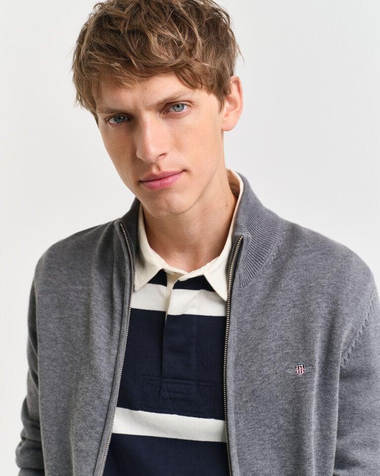 Gant Cárdigan con cremallera Casual Cotton Venta caliente