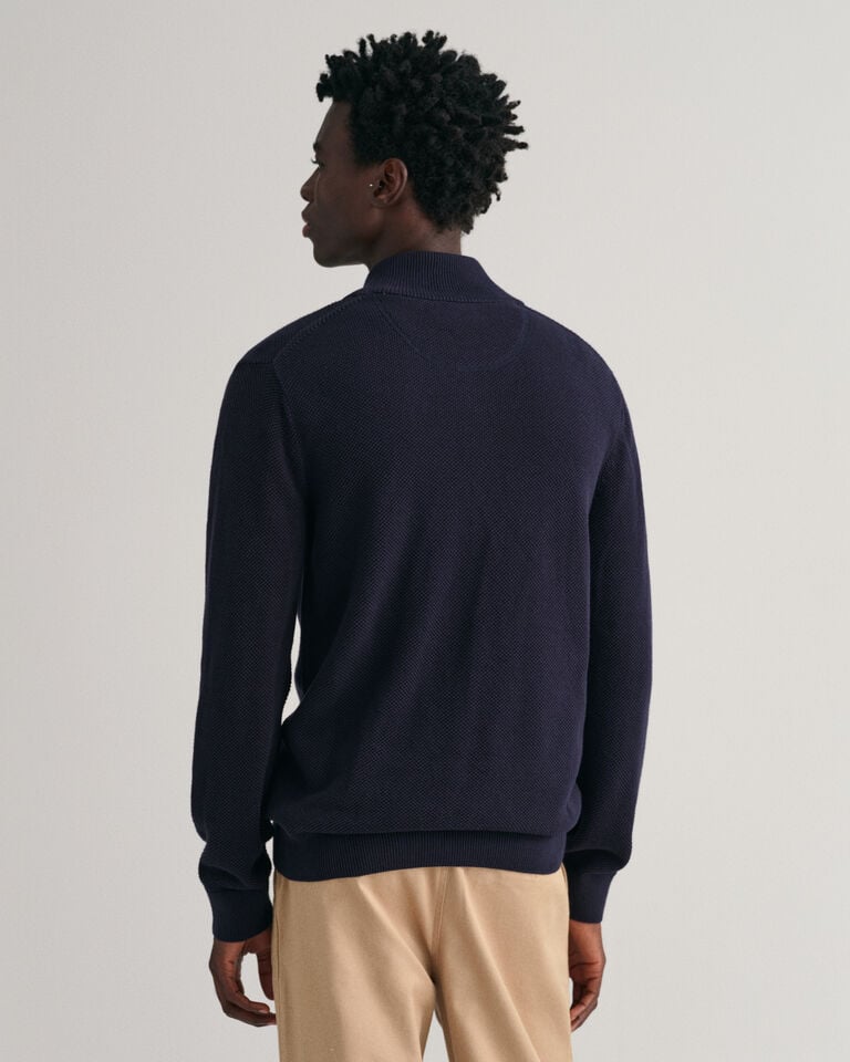 Gant Cárdigan en piqué de algodón con cremallera Gran oferta