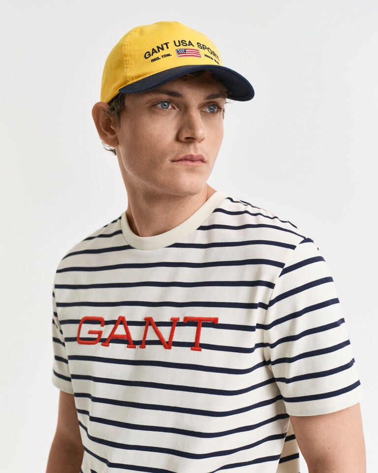 Gant Camiseta con estampado gráfico de rayas Ofertas especiales