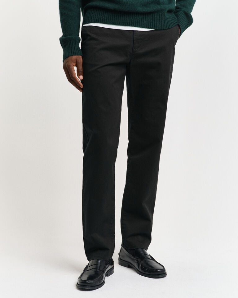 Gant Pantalones chinos Regular Fit de sarga ÚLTIMAS EDICIONES