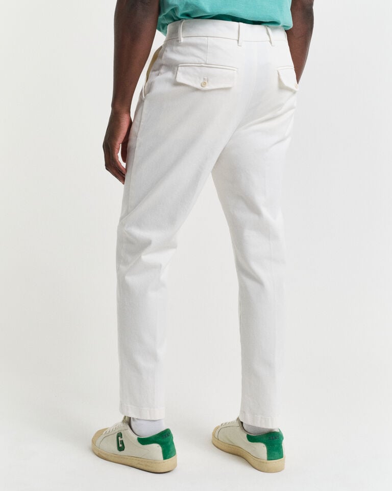 Gant Pantalones Slim Fit de sarga de algodón ajustados en el bajo Superdescuento