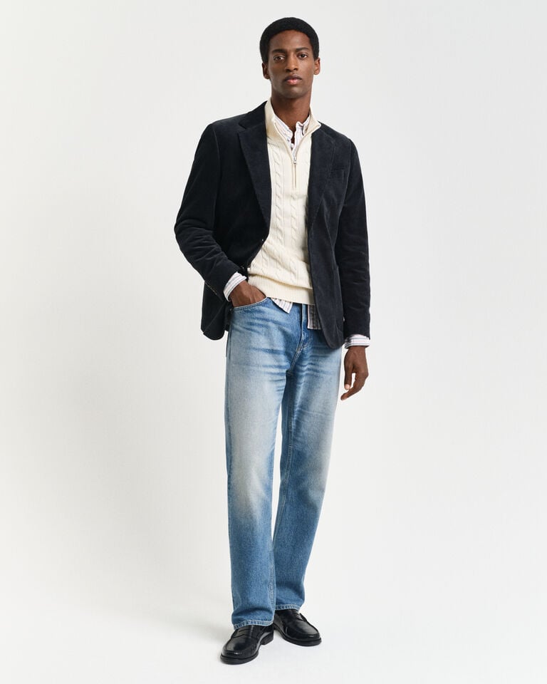 Gant Jersey de punto de ochos de algodón con media cremallera Precios de Black Friday
