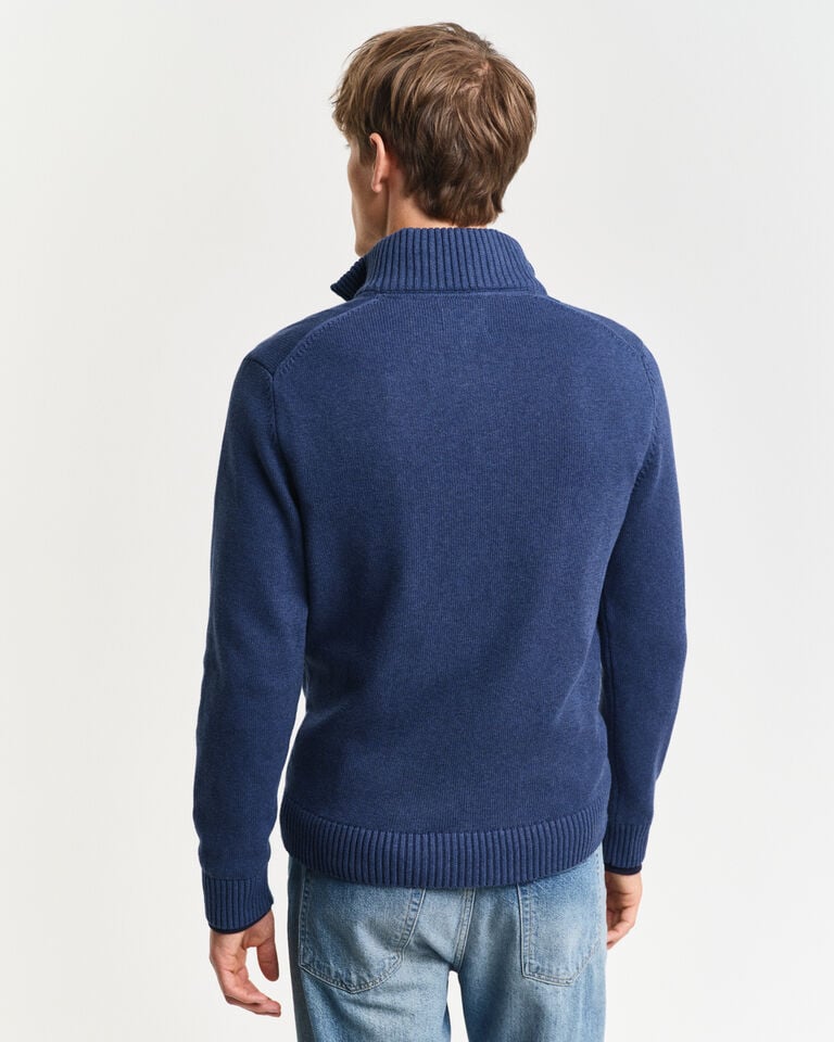 Gant Jersey de algodón con media cremallera Casual Descuento por venta flash