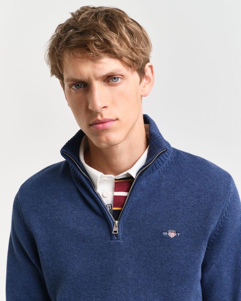Gant Jersey de algodón con media cremallera Casual Descuento por venta flash