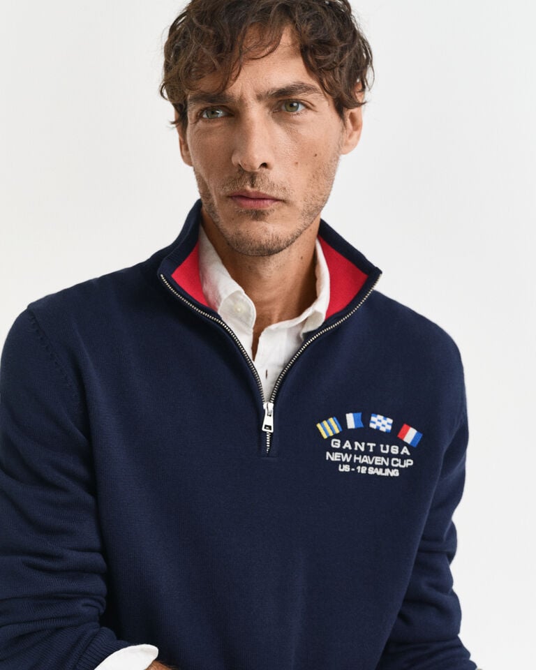 Gant Jersey con media cremallera Nautical Flags Devoluciones gratuitas