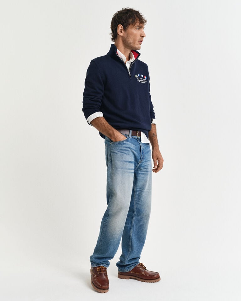 Gant Jersey con media cremallera Nautical Flags Devoluciones gratuitas
