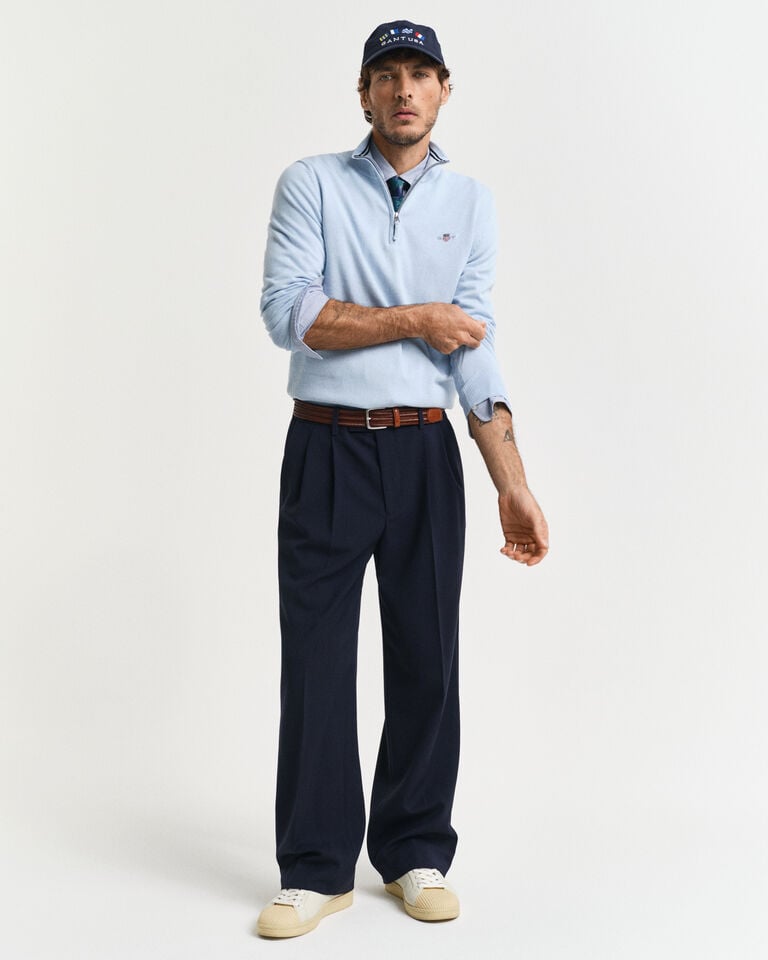 Gant Jersey clásico de algodón con media cremallera Outlet
