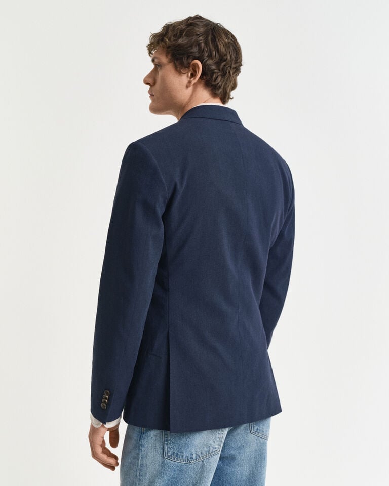Gant Chaqueta de traje Slim Fit de algodón y lino Solo queda un día
