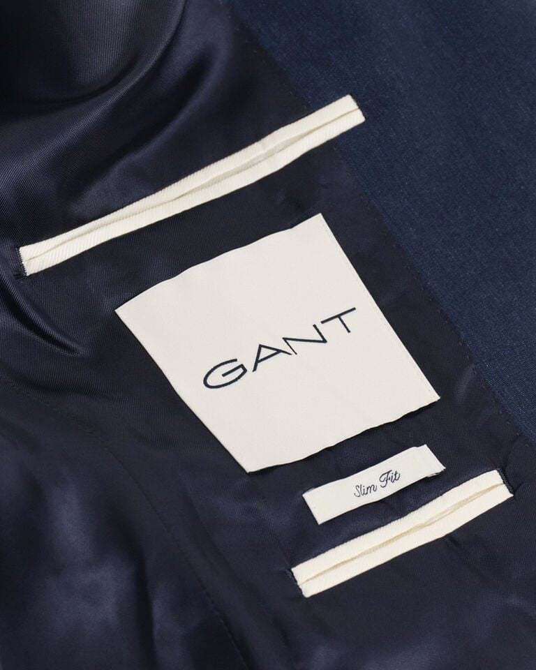 Gant Chaqueta de traje Slim Fit de algodón y lino Solo queda un día