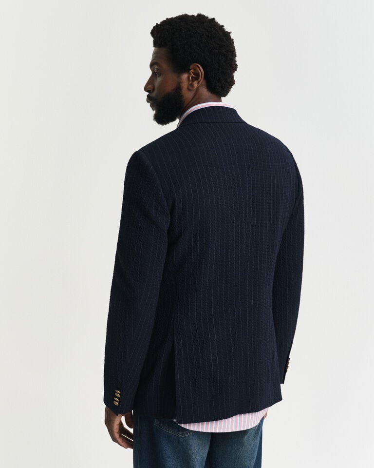 Gant Americana Club Slim Fit de sirsaca a rayas Grandes descuentos
